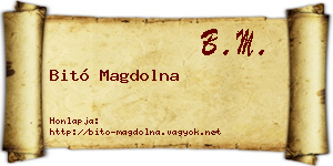 Bitó Magdolna névjegykártya